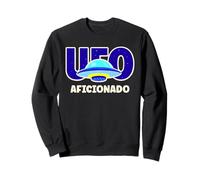 UFO Aficionado Retro Flying Saucer Design Sweatshirt