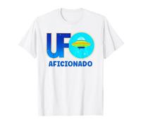 UFO Aficionado Retro Flying Saucer Design T-Shirt