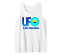 UFO Aficionado Retro Flying Saucer Design Tank Top