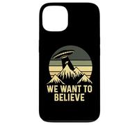UFO Alien Abduction We Want To Believe Retro Style Funny Case for iPhone 13