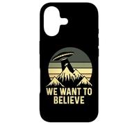 UFO Alien Abduction We Want To Believe Retro Style Funny Case for iPhone 17