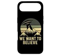 UFO Alien Abduction We Want To Believe Retro Style Funny Case for iPhone Air