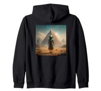 UFO Alien Ancient Visitors Cosmic Lost Pyramids Zip Hoodie