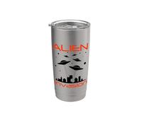 UFO Alien Invasion Funny UFOs Aliens Gift Stainless Steel Insulated Tumbler