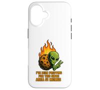 UFO Alien on Asteroid Invasion - for Area 51 Memes Lovers Case for iPhone 16