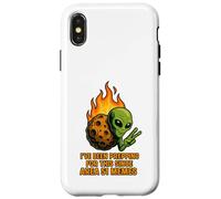 UFO Alien on Asteroid Invasion - for Area 51 Memes Lovers Case for iPhone X/XS