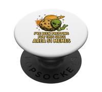 UFO Alien on Interstellar Asteroid for Area 51 Memes Lovers PopSockets Adhesive PopGrip