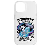 UFO Alien Skeleton - Antisocial Funny Space Travel Introvert Case for iPhone 14