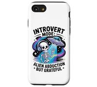 UFO Alien Skeleton - Antisocial Funny Space Travel Introvert Case for iPhone SE (2020) / 7/8