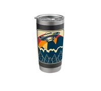 UFO Alien Vintage Retro Stainless Steel Insulated Tumbler