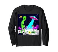 UFO Aliens Golf Close Encounter Long Sleeve T-Shirt