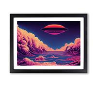 Ufo Art Vol.1 H1022 Framed Print for Living Room Bedroom Home Office Décor, Wall Art Picture Ready to Hang, Black A2 Frame (64 x 46 cm)