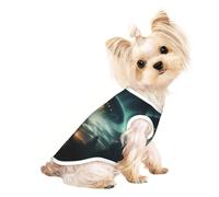 Ufo At Night Print Breathable Dog Cat Shirt, Sleeveless Vest, Soft Tank Top For Small Pets