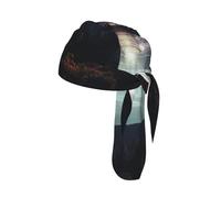 UFO at night Print Wide-Fit Cycling Cap Quick-Drying Headband Universal Stretch Yoga Running Sweatband