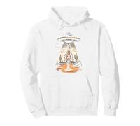 UFO Beaming Down on a Western Cowboy Pullover Hoodie
