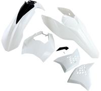 Ufo Ktm Exc 125 09 Ktkit520f@047 Plastics Kit White