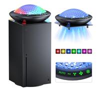 UFO Cooling Fan for Xbox Series X, YUANHOT Auto Mode Cooling System for Xbox Series X Console, Cooler for Xbox Series X Accessories with 11 Colorful RGB Light, 5 Adjustable Mode, Low Noise, USB Port