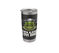UFO Crop Circle Ohio Abduction Stainless Steel Insulated Tumbler