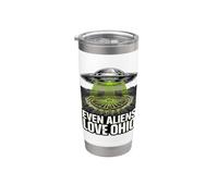 UFO Crop Circle Ohio Abduction Stainless Steel Insulated Tumbler