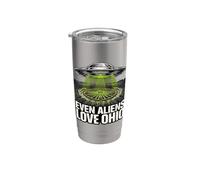 UFO Crop Circle Ohio Abduction Stainless Steel Insulated Tumbler