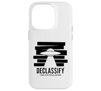 UFO Declassify Disclosure Government Secrets Flying Saucer Case for iPhone 14 Pro