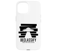 UFO Declassify Disclosure Government Secrets Flying Saucer Case for iPhone 15