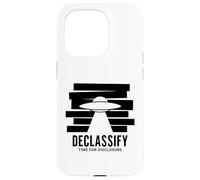 UFO Declassify Disclosure Government Secrets Flying Saucer Case for iPhone 15 Pro