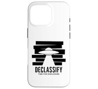 UFO Declassify Disclosure Government Secrets Flying Saucer Case for iPhone 16 Pro