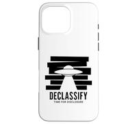 UFO Declassify Disclosure Government Secrets Flying Saucer Case for iPhone 16 Pro Max