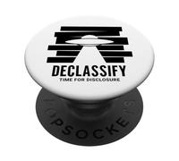 UFO Declassify Disclosure Government Secrets Flying Saucer PopSockets Adhesive PopGrip