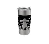 UFO Declassify Disclosure Government Secrets Flying Saucer Stainless Steel Insulated Tumbler