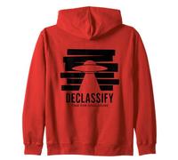 UFO Declassify Disclosure Government Secrets Flying Saucer Zip Hoodie