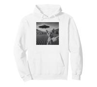 UFO Devon Rex Cat Selfie With Invasion Alien Pet Lover Pullover Hoodie