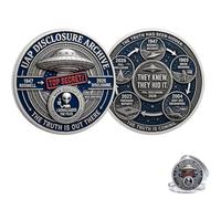 UFO Disclosure 2026 Commemorative Coin, UAP Disclosure Archive Challenge Coin, The Truth is Out There UFO Token, for Alien & Sci-Fi Enthusiasts (1PC-B)