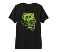 UFO Distressed Area 51 Alien Extraterrestrial Flying Saucer Premium T-Shirt