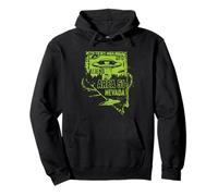 UFO Distressed Area 51 Alien Extraterrestrial Flying Saucer Pullover Hoodie