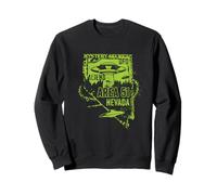 UFO Distressed Area 51 Alien Extraterrestrial Flying Saucer Sweatshirt