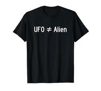 UFO Does Not Equal Alien. Science & Fact Geek. UFOs & Aliens T-Shirt, Men, Black, Small