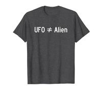 UFO Does Not Equal Alien. Science & Fact Geek. UFOs & Aliens T-Shirt, Men, Dark Heather Grey, X-Large