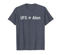 UFO Does Not Equal Alien. Science & Fact Geek. UFOs & Aliens T-Shirt, Men, Heather Blue, Small