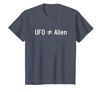 UFO Does Not Equal Alien. Science & Fact Geek. UFOs & Aliens T-Shirt, Youth, Heather Blue, X-Small