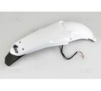 UFO Enduro Rear Fender W/ Led-Light For Yamaha YZ125/250 White Ya03893-046