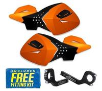UFO Escalade Handguards in Orange Universal MX Enduro Hand Guards + Mounting Kit