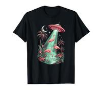 UFO Flamingo Tropical Sci Fi Kids T-Shirt