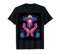 UFO Floral Bloom Alien Core Space Flower Secret Touch T-Shirt