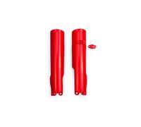 Fork protectors UFO PLAST 2-piece fork cover cover red OEM