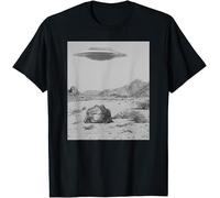UFO Frog Kids Womens Mens T Shirt 9-11 Black