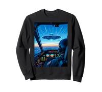 UFO from a jet Cockpit alien vintage the unknown Sweatshirt