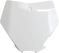 UFO Front Number Board For KTM SX-F 450 2019-2022 - KTM White/White