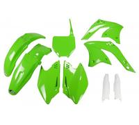 Ufo Kawasaki Kxf 250 2008-2008 Kakit210f-026 Fork Protectors & Plastics Kit Green